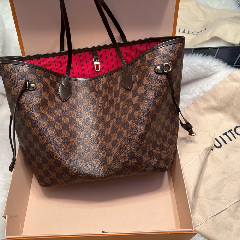 louis vuitton neverfull mm damier ebene